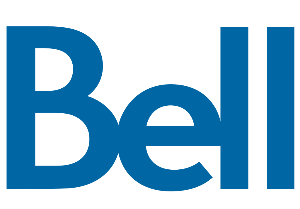 Logo of Bell Canada, one of the biggest telecom companies in Canada , known for its national voice and internet services.