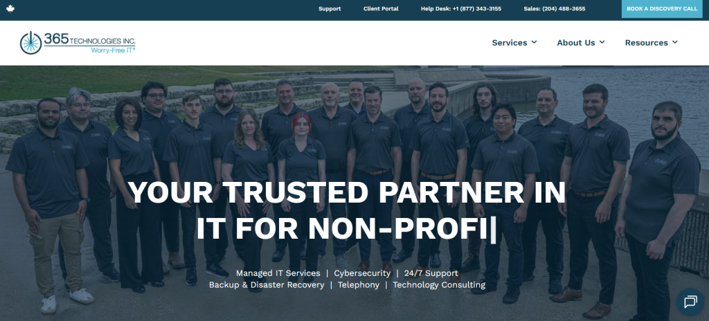 365 Technologies website